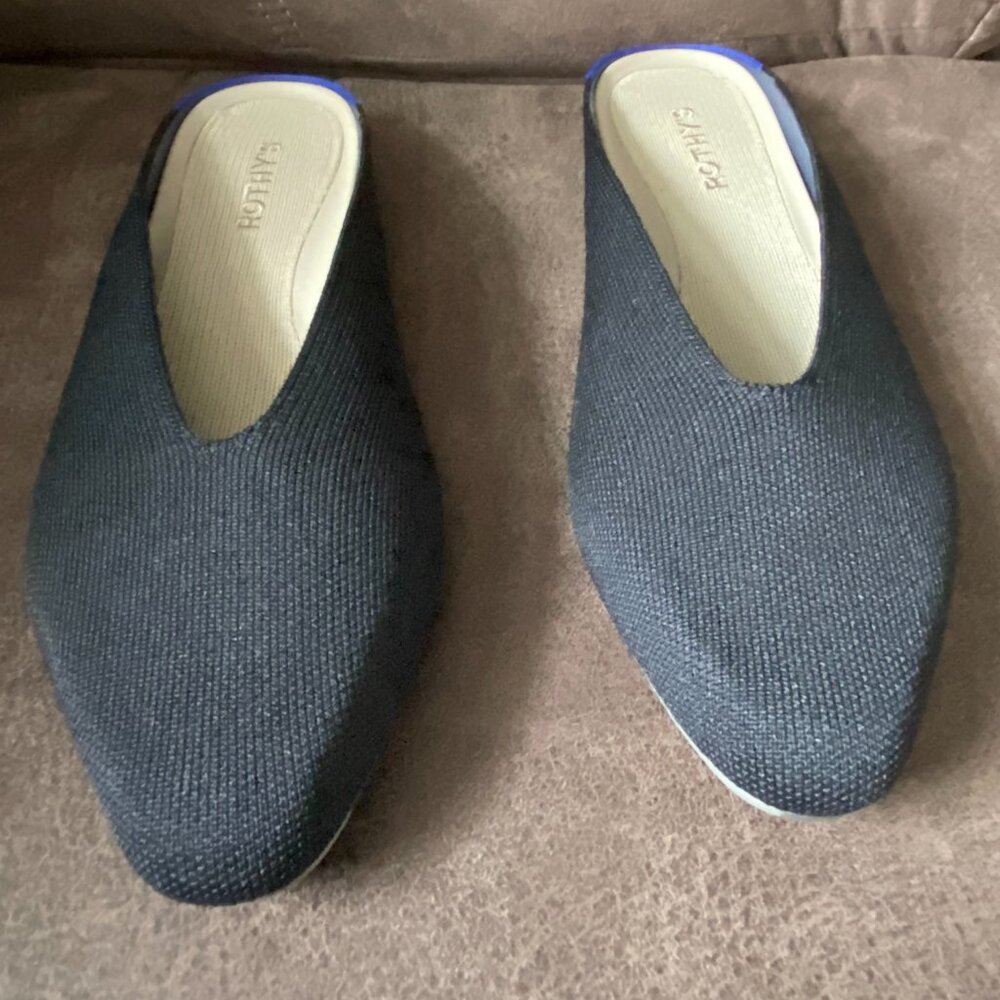 New Rothy's The Almond Demi Mules Pointed Toe Slip On Comfort Slides Shoes 11 - Picture 2 of 8